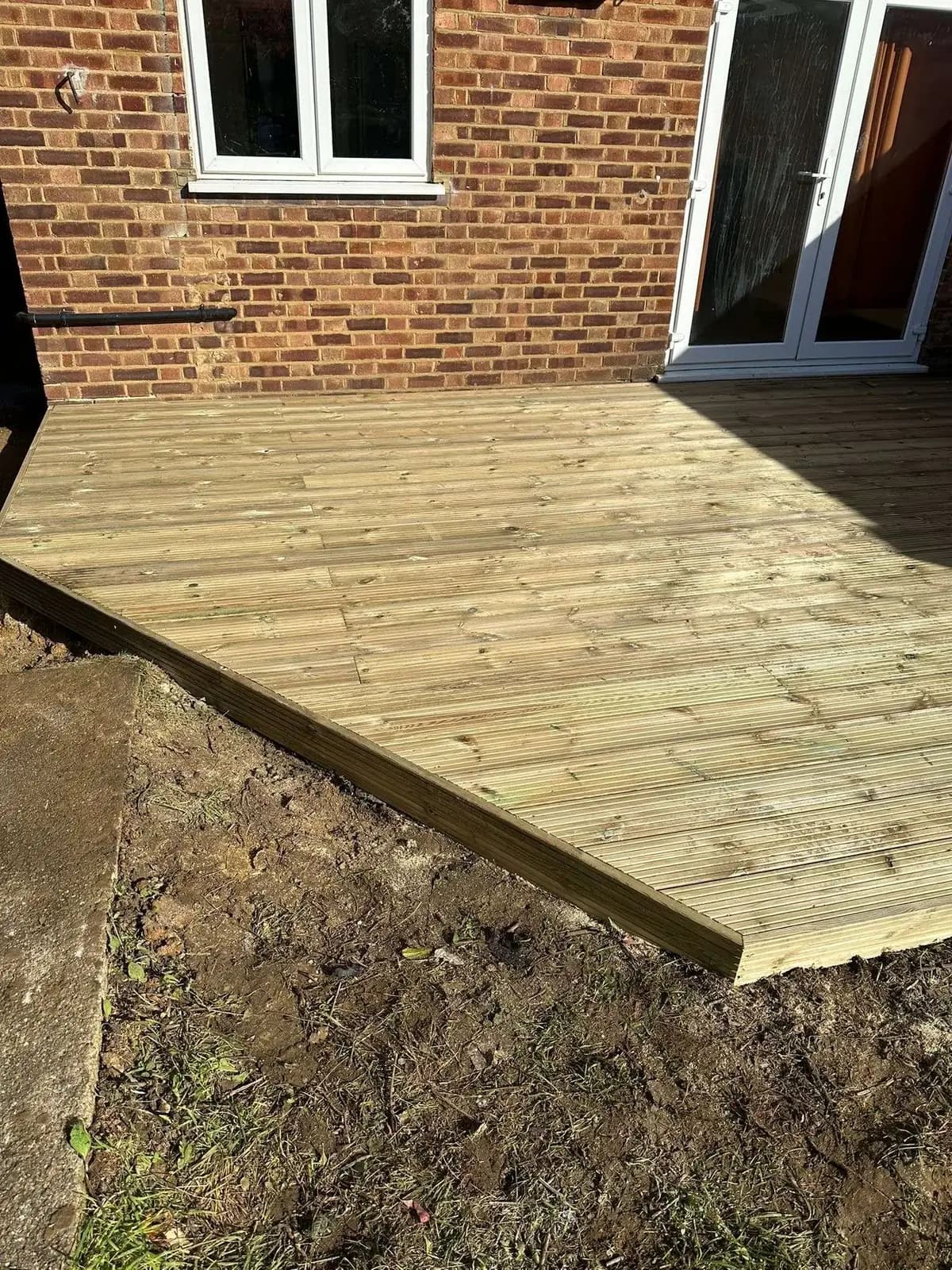 New timber deck.